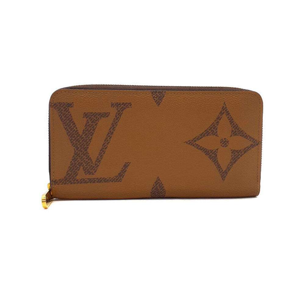 Louis Vuitton Giant Monogram Reverse Zippy Wallet Round Zipper Long